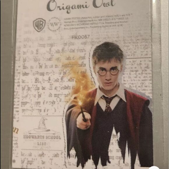 Origami Owl Slytherin backplate large Sits in large origami owl locket ,legacy - Picture 2 of 2